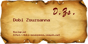 Dobi Zsuzsanna névjegykártya